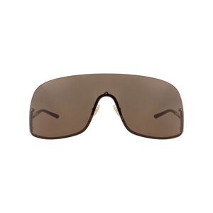 Gucci Shield-Frame Metal Sunglasses Gold Unisex-Adult